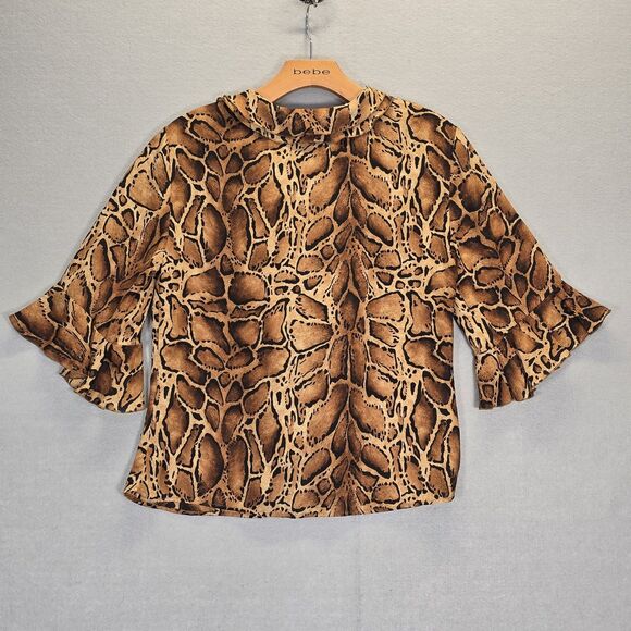 Zara Women’s Leopard Print Cardigan Size XS Brown & Black Lightweight - Picture 2 of 10